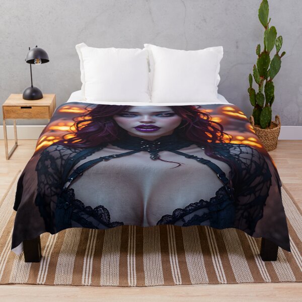 Item preview, Hot Halloween Anime Babe Goth Mommy Waifu Woman designed and sold by Your New Fixation.