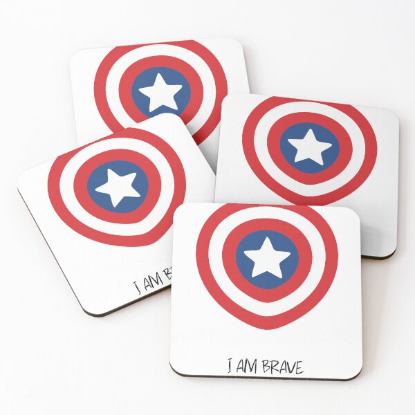 Item preview, I Am Brave – Courage & Empowerment Affirmation | Red White Blue Star Design designed and sold by DVNarts.