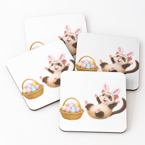 Item preview, Ferret Easter Basket Fun designed and sold by Sillytoe.