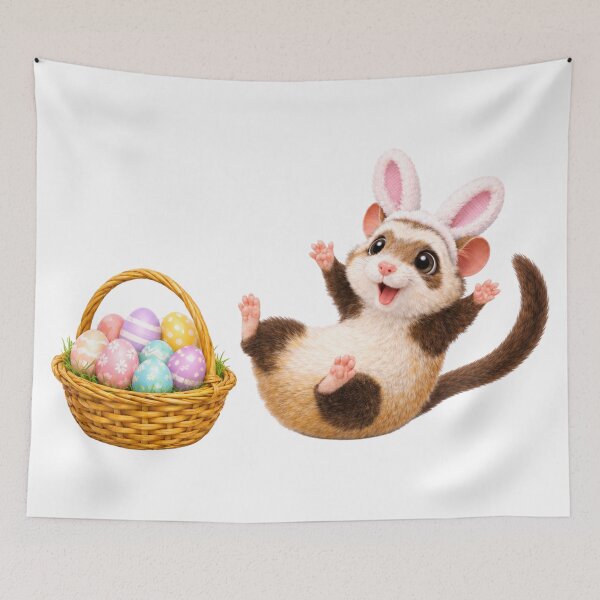 Item preview, Ferret Easter Basket Fun designed and sold by Sillytoe.