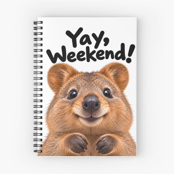 Item preview, Yay, Weekend! – Happy Quokka Funny Animal designed and sold by BAD TASTE CLUB.