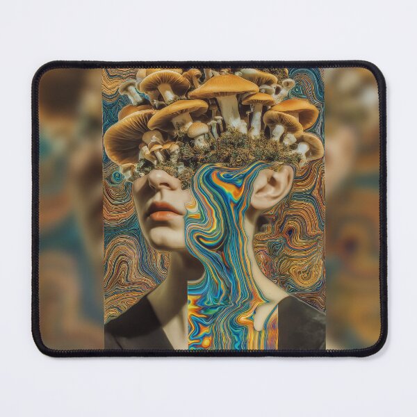 Item preview, Mushrooms Blooming From A Marbled Face designed and sold by MongLongStudio.