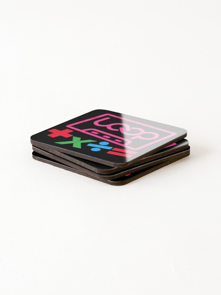 Thumbnail 4 of 5, Coasters (Set of 4), Loop Math Symbols designed and sold by PennGarcia.