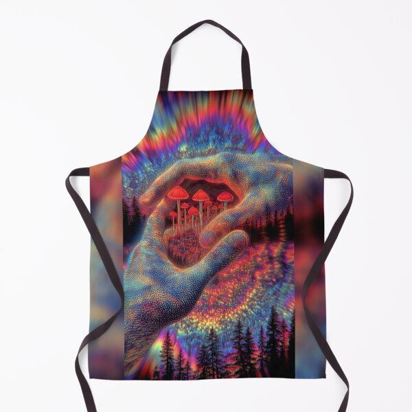 Item preview, The Hand Cradling A Forest Of Red Mushrooms designed and sold by MongLongStudio.