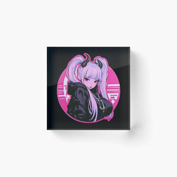 Item preview, Pink Cyberpunk Anime Girl, Vaporwave Aesthetic designed and sold by NovaBlossomCo.