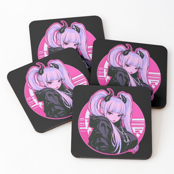Item preview, Pink Cyberpunk Anime Girl, Vaporwave Aesthetic designed and sold by NovaBlossomCo.