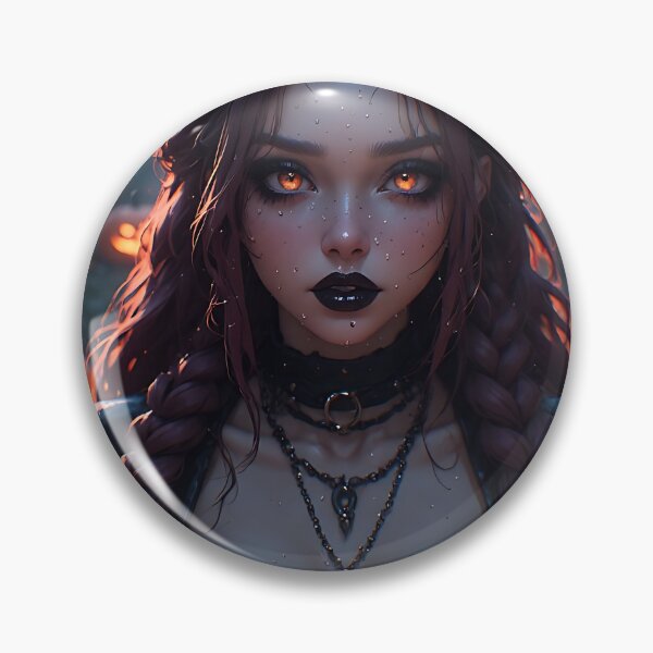Item preview, Hot Halloween Anime Babe Goth Mommy Waifu Woman designed and sold by Your New Fixation.