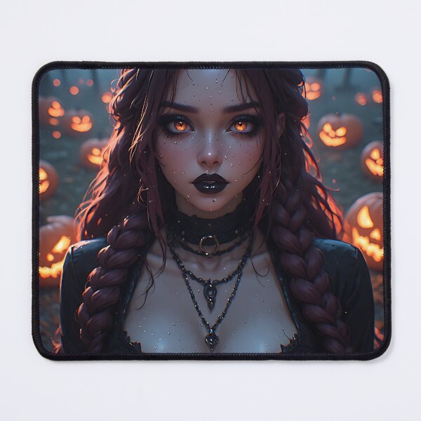 Item preview, Hot Halloween Anime Babe Goth Mommy Waifu Woman designed and sold by Your New Fixation.