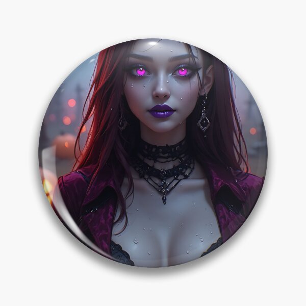 Item preview, Hot Halloween Anime Babe Goth Mommy Waifu Woman designed and sold by Your New Fixation.