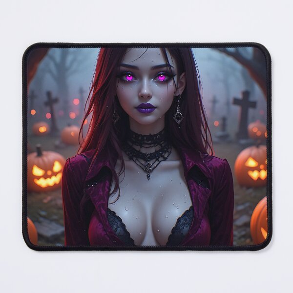 Item preview, Hot Halloween Anime Babe Goth Mommy Waifu Woman designed and sold by Your New Fixation.