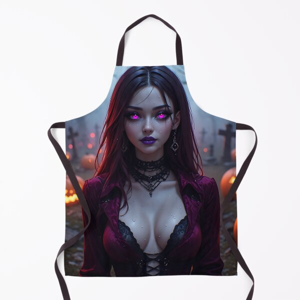 Item preview, Hot Halloween Anime Babe Goth Mommy Waifu Woman designed and sold by Your New Fixation.