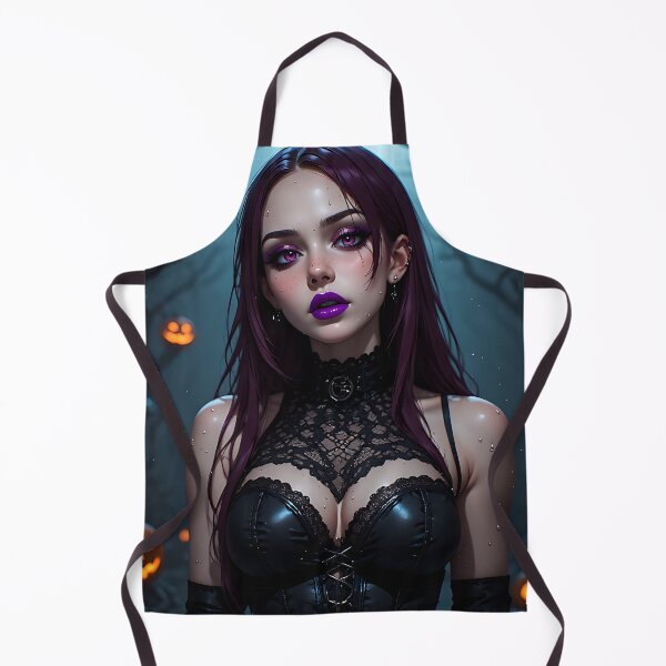 Item preview, Hot Halloween Anime Babe Goth Mommy Waifu Woman designed and sold by Your New Fixation.