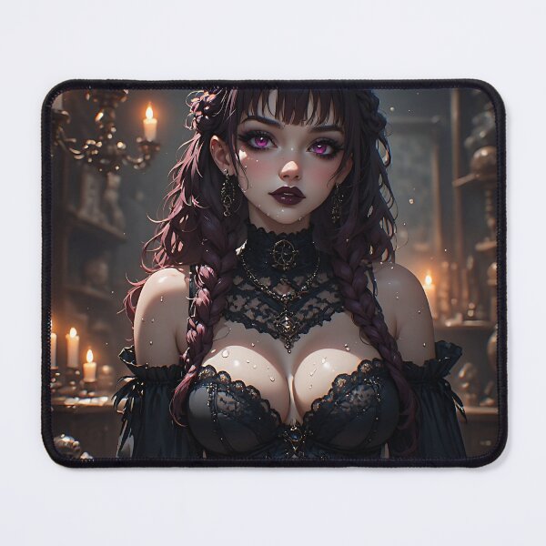 Item preview, Hot Halloween Anime Babe Goth Mommy Waifu Woman designed and sold by Your New Fixation.
