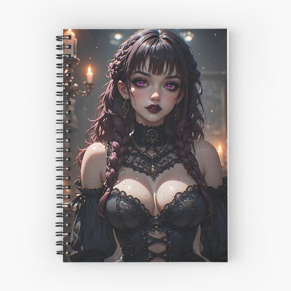 Item preview, Hot Halloween Anime Babe Goth Mommy Waifu Woman designed and sold by Your New Fixation.