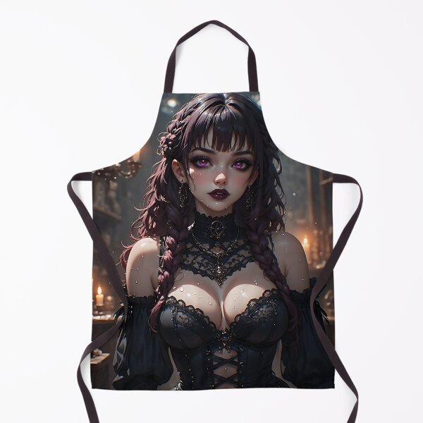 Item preview, Hot Halloween Anime Babe Goth Mommy Waifu Woman designed and sold by Your New Fixation.