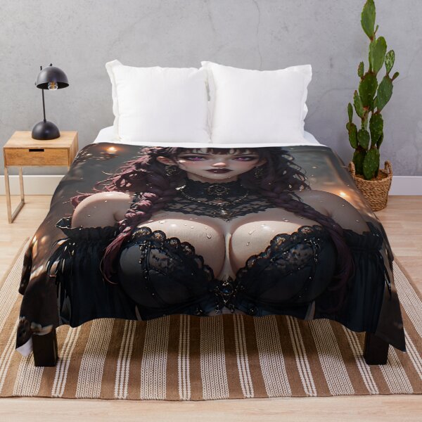 Item preview, Hot Halloween Anime Babe Goth Mommy Waifu Woman designed and sold by Your New Fixation.