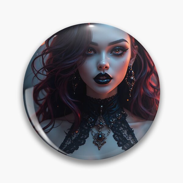 Item preview, Hot Halloween Anime Babe Goth Mommy Waifu Woman designed and sold by Your New Fixation.