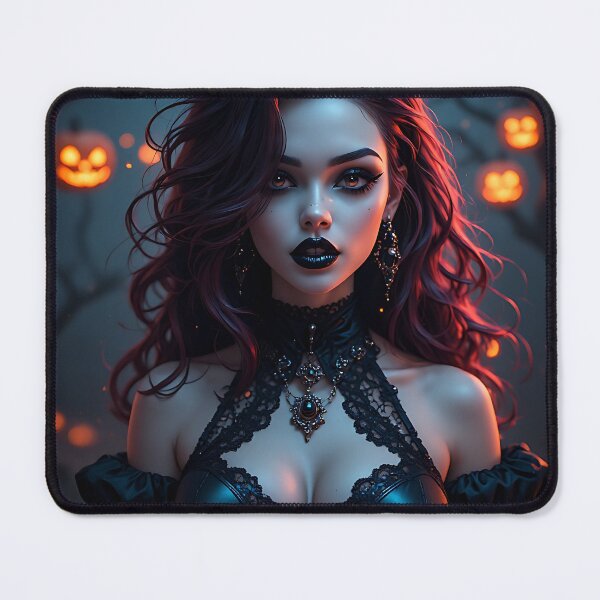 Item preview, Hot Halloween Anime Babe Goth Mommy Waifu Woman designed and sold by Your New Fixation.