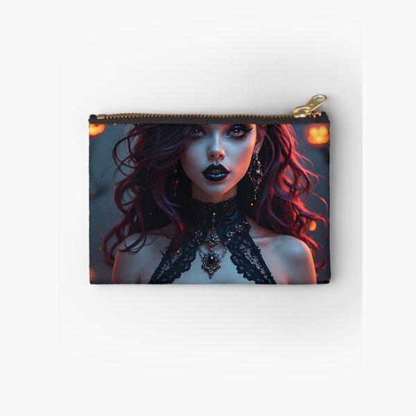 Item preview, Hot Halloween Anime Babe Goth Mommy Waifu Woman designed and sold by Your New Fixation.
