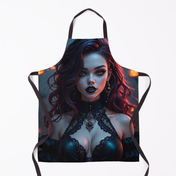 Item preview, Hot Halloween Anime Babe Goth Mommy Waifu Woman designed and sold by Your New Fixation.