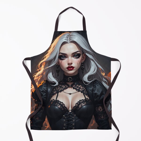 Item preview, Hot Halloween Anime Babe Goth Mommy Waifu Woman designed and sold by Your New Fixation.