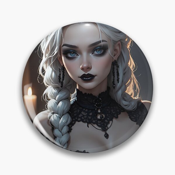 Item preview, Hot Halloween Anime Babe Goth Mommy Waifu Woman designed and sold by Your New Fixation.