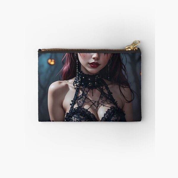 Item preview, Hot Halloween Anime Babe Goth Mommy Waifu Woman designed and sold by Your New Fixation.