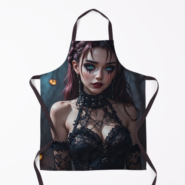 Item preview, Hot Halloween Anime Babe Goth Mommy Waifu Woman designed and sold by Your New Fixation.