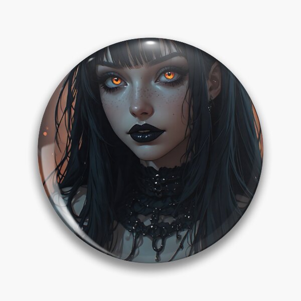 Item preview, Hot Halloween Anime Babe Goth Mommy Waifu Woman designed and sold by Your New Fixation.