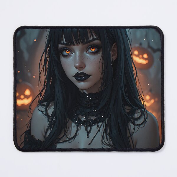 Item preview, Hot Halloween Anime Babe Goth Mommy Waifu Woman designed and sold by Your New Fixation.