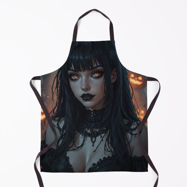 Item preview, Hot Halloween Anime Babe Goth Mommy Waifu Woman designed and sold by Your New Fixation.