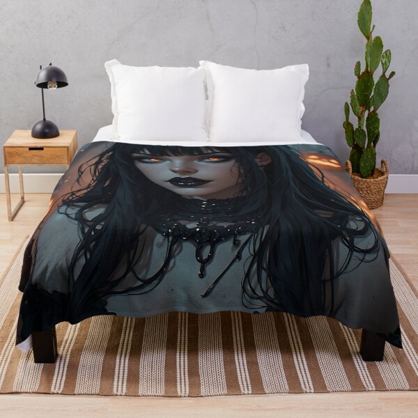 Item preview, Hot Halloween Anime Babe Goth Mommy Waifu Woman designed and sold by Your New Fixation.