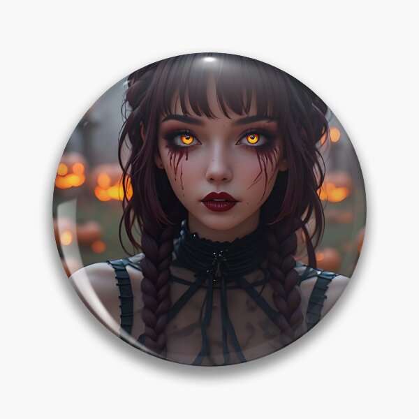Item preview, Hot Halloween Anime Babe Goth Mommy Waifu Woman designed and sold by Your New Fixation.