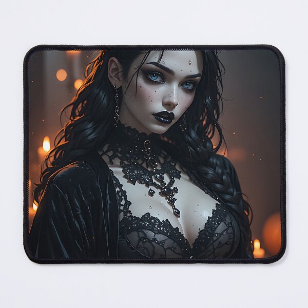 Item preview, Hot Halloween Anime Babe Goth Mommy Waifu Woman designed and sold by Your New Fixation.