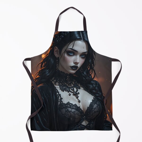 Item preview, Hot Halloween Anime Babe Goth Mommy Waifu Woman designed and sold by Your New Fixation.