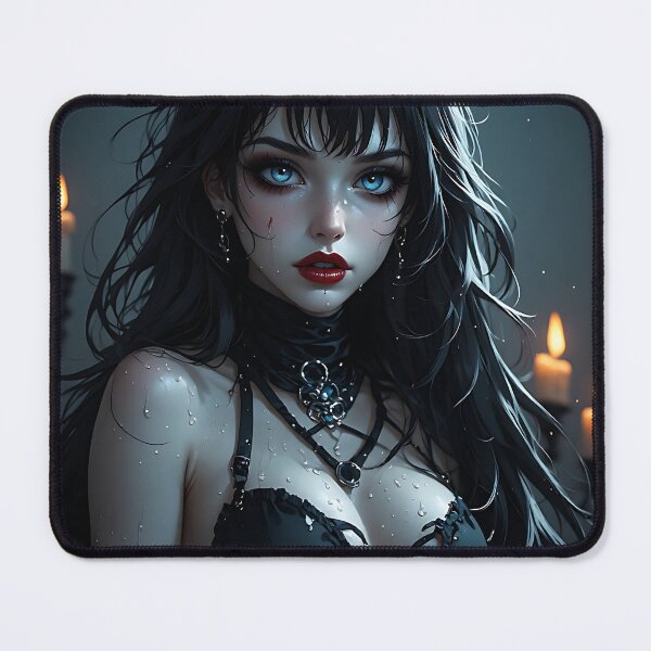 Item preview, Hot Halloween Anime Babe Goth Mommy Waifu Woman designed and sold by Your New Fixation.