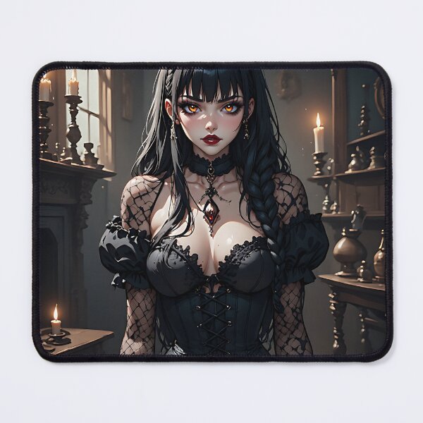 Item preview, Hot Halloween Anime Babe Goth Mommy Waifu Woman designed and sold by Your New Fixation.