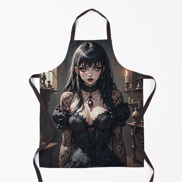Item preview, Hot Halloween Anime Babe Goth Mommy Waifu Woman designed and sold by Your New Fixation.