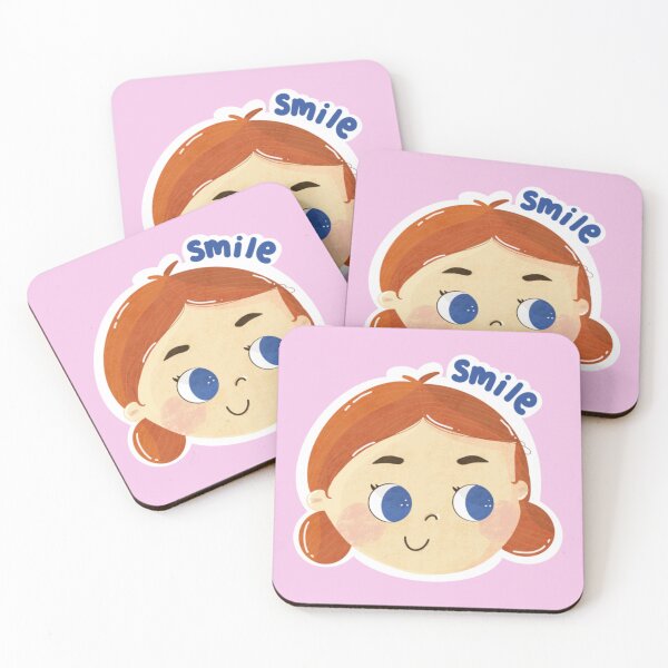 Item preview, Cheerful Redhead Girl Blue Eyes Badge designed and sold by PeachyyDoodle.