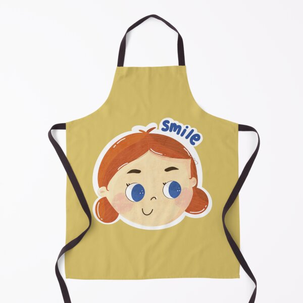 Item preview, Cheerful Redhead Girl Blue Eyes Badge designed and sold by PeachyyDoodle.
