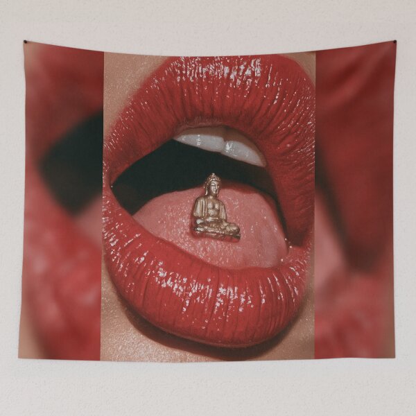 Item preview, The Golden Buddha Resting On The Tongue designed and sold by MongLongStudio.