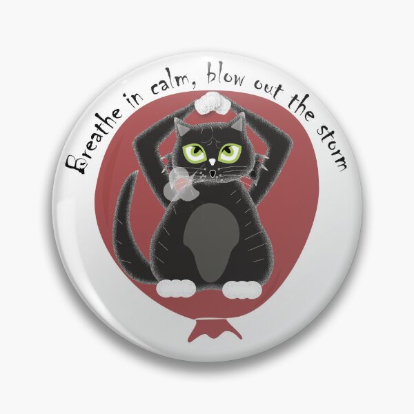 Item preview, Breathe in calm, blow out the storm - Cat Art designed and sold by Qoyllur.