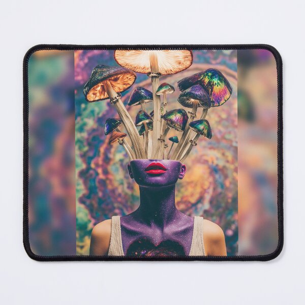 Item preview, Mushrooms Sprouting From A Galaxy-Hearted Figure designed and sold by MongLongStudio.