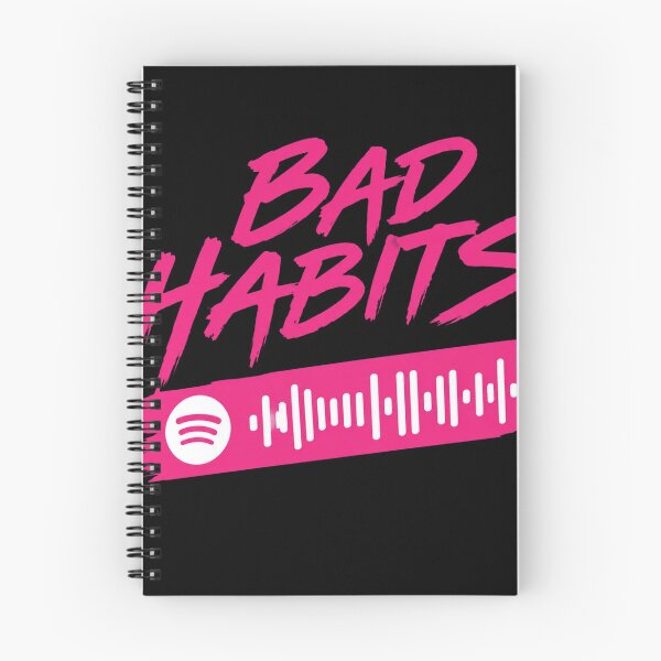 Item preview, Bad Habits Spotify Code designed and sold by PennGarcia.