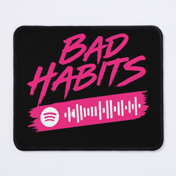 Item preview, Bad Habits Spotify Code designed and sold by PennGarcia.