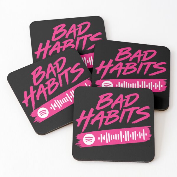 Item preview, Bad Habits Spotify Code designed and sold by PennGarcia.
