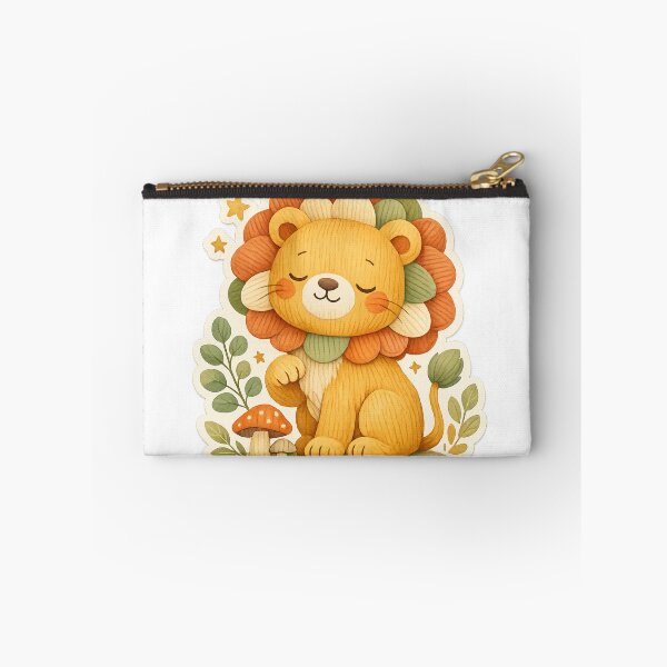 Item preview, Cute Lion Woodland Cottagecore Watercolor Animal Nursery Art designed and sold by inkoutninja.