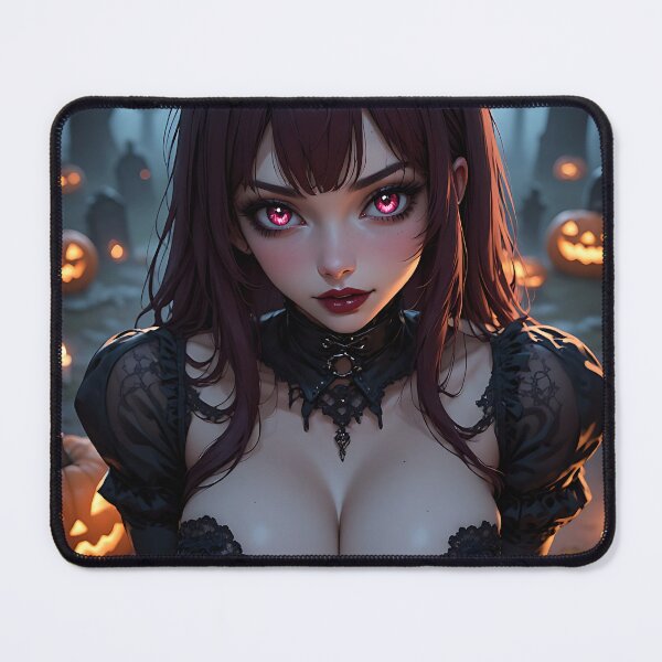 Item preview, Hot Halloween Anime Babe Goth Mommy Waifu Woman designed and sold by Your New Fixation.