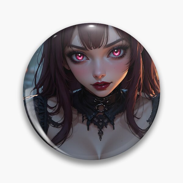 Item preview, Hot Halloween Anime Babe Goth Mommy Waifu Woman designed and sold by Your New Fixation.