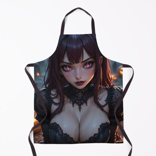 Item preview, Hot Halloween Anime Babe Goth Mommy Waifu Woman designed and sold by Your New Fixation.